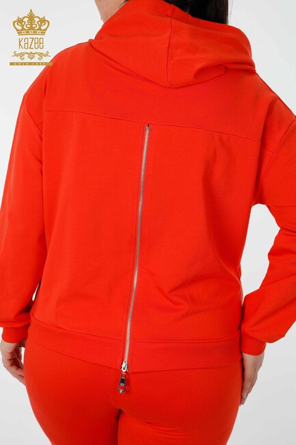 Women's Tracksuit Set Wing Detailed Orange - 17481 | KAZEE - Thumbnail