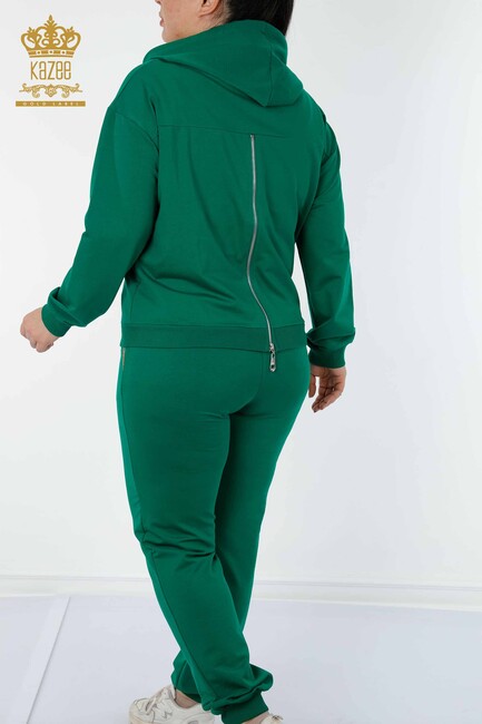 Women's Tracksuit Set Wing Detailed Green - 17481 | KAZEE - Thumbnail