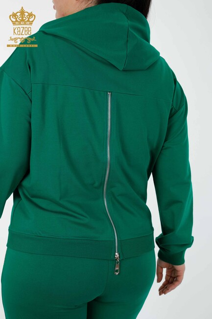 Women's Tracksuit Set Wing Detailed Green - 17481 | KAZEE - Thumbnail