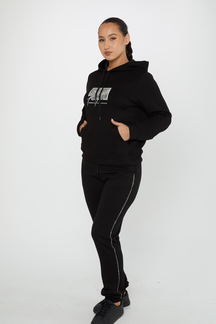 Women's Tracksuit Kazee Text Black - 17593 | KAZEE - Thumbnail