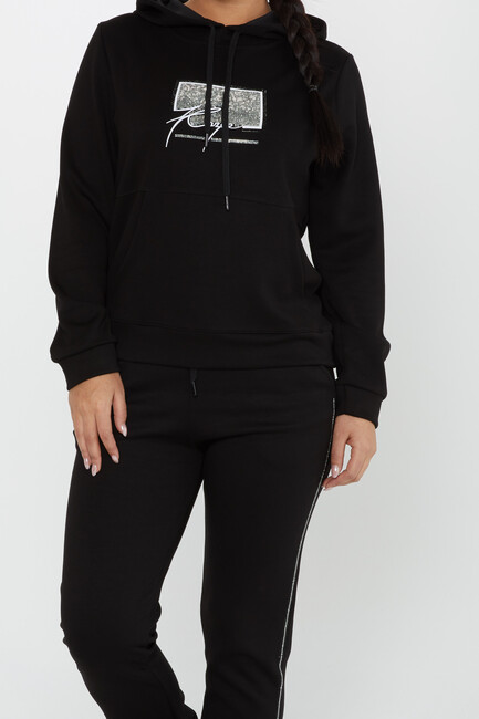 Women's Tracksuit Kazee Text Black - 17593 | KAZEE - Thumbnail