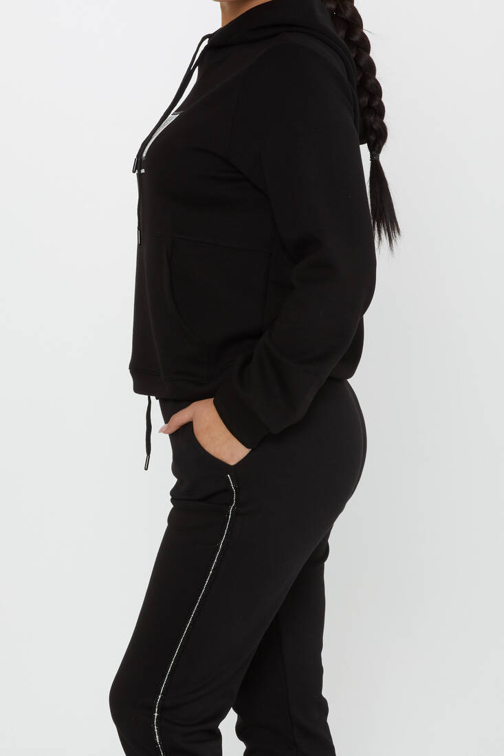 Women's Tracksuit Kazee Text Black - 17593 | KAZEE