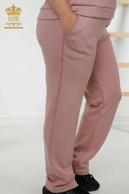 Women's Tracksuit Set Off-the-Shoulder Dried Rose - 20397 | KAZEE - Thumbnail