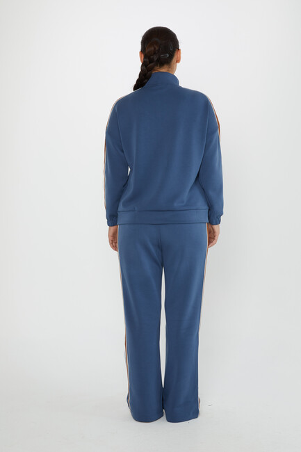 Women's Tracksuit Pocket Detail Indigo - 17630 | KAZEE - Thumbnail