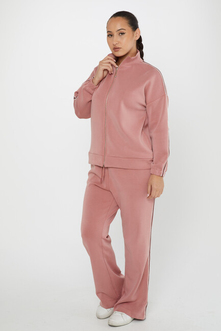 Women's Tracksuit Pocket Detailed Dusty Rose - 17630 | KAZEE - Thumbnail