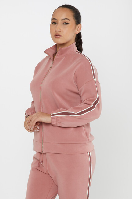 Women's Tracksuit Pocket Detailed Dusty Rose - 17630 | KAZEE - Thumbnail