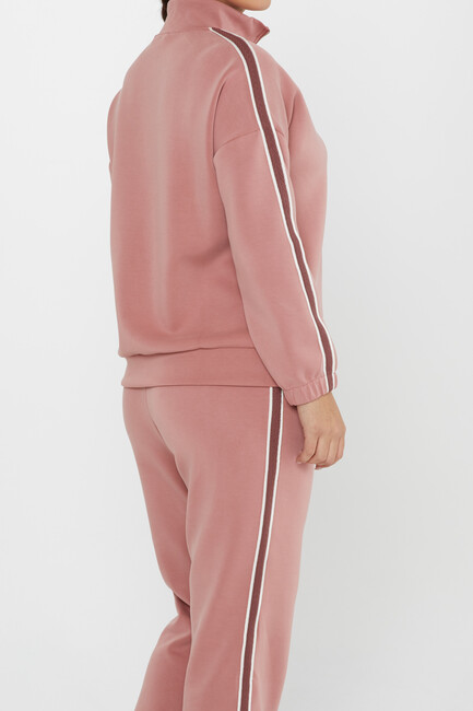 Women's Tracksuit Pocket Detailed Dusty Rose - 17630 | KAZEE - Thumbnail