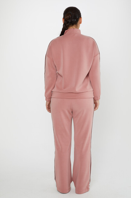 Women's Tracksuit Pocket Detailed Dusty Rose - 17630 | KAZEE - Thumbnail