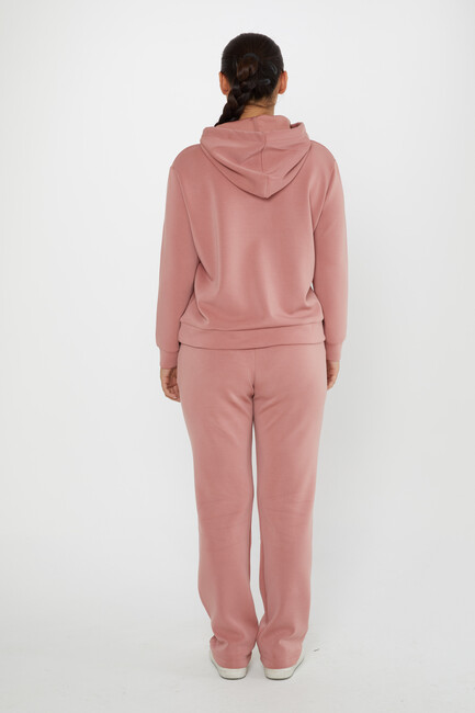 Women's Tracksuit Stone Detailed Rose - 17628 | KAZEE - Thumbnail