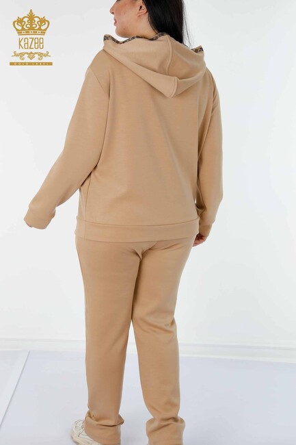 Women's Tracksuit Set Hooded Camel - 17437 | KAZEE - Thumbnail