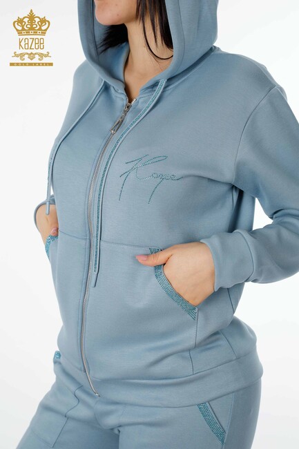 Women's Tracksuit Set Kazee Logo Blue - 17427 | KAZEE - Thumbnail