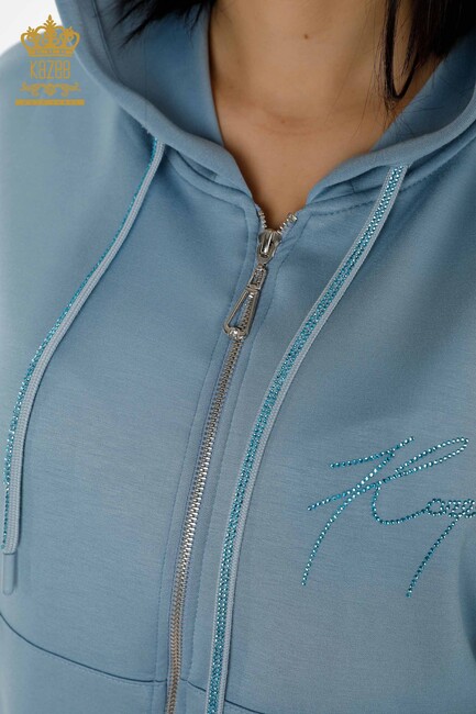 Women's Tracksuit Set Kazee Logo Blue - 17427 | KAZEE - Thumbnail