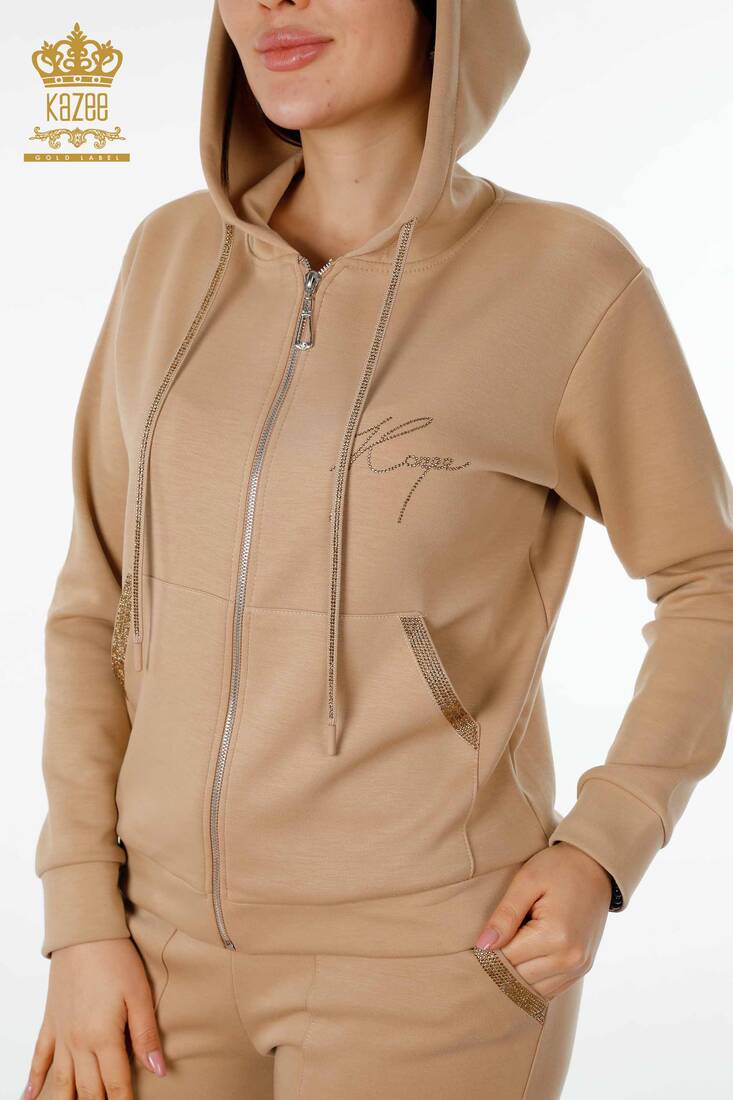 Women's Tracksuit Set Kazee Logo Camel - 17427 | KAZEE