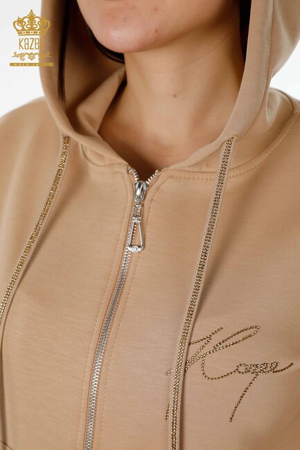 Women's Tracksuit Set Kazee Logo Camel - 17427 | KAZEE - Thumbnail