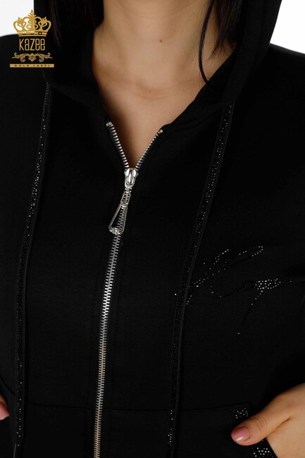 Women's Tracksuit Set Black With Kazee Logo - 17427 | KAZEE - Thumbnail