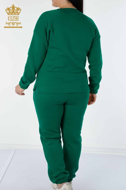 Women's Tracksuit Set Tiger Detailed Green - 17473 | KAZEE - Thumbnail