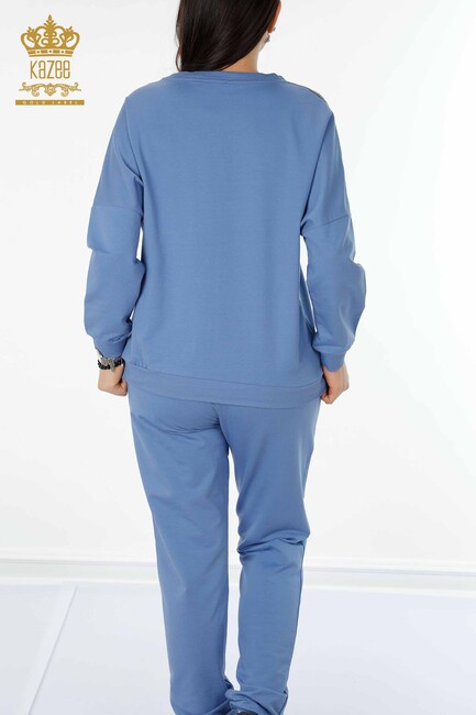 Women's Tracksuit Set Tiger Pattern Blue - 17459 | KAZEE - Thumbnail