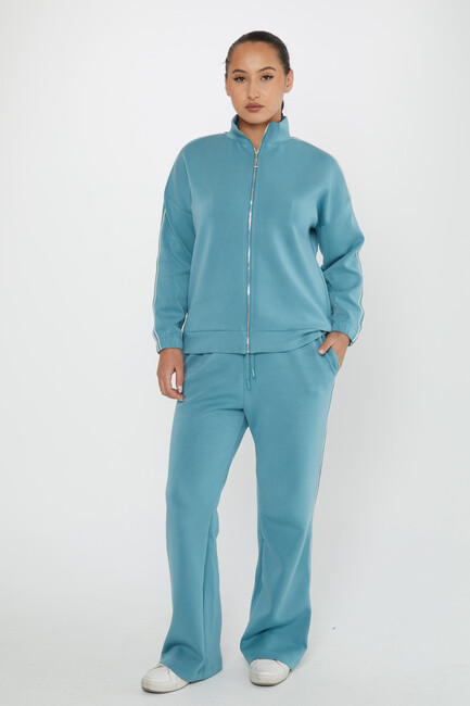 Women's Tracksuit Pocket Detail Blue - 17630 | KAZEE - Thumbnail