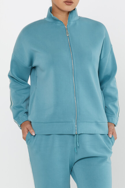 Women's Tracksuit Pocket Detail Blue - 17630 | KAZEE - Thumbnail