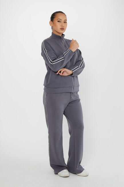 Women's Tracksuit Pocket Detail Gray - 17630 | KAZEE - Thumbnail