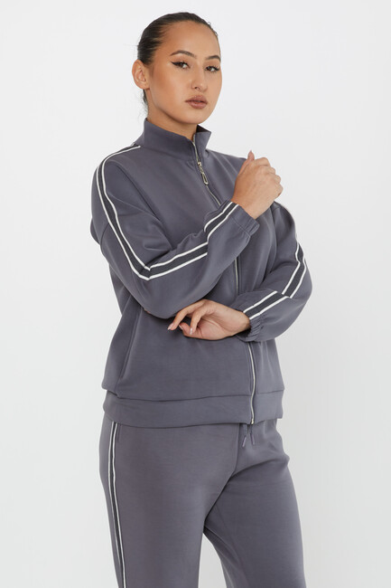 Women's Tracksuit Pocket Detail Gray - 17630 | KAZEE - Thumbnail