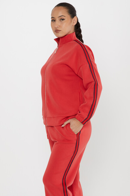 Women's Tracksuit Pocket Detail Red - 17630 | KAZEE - Thumbnail