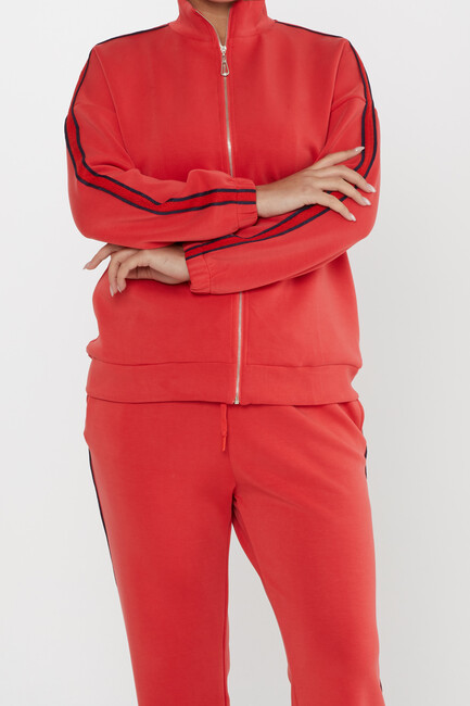 Women's Tracksuit Pocket Detail Red - 17630 | KAZEE - Thumbnail