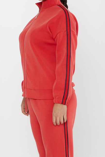 Women's Tracksuit Pocket Detail Red - 17630 | KAZEE - Thumbnail