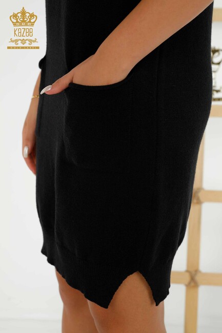 Women's Tunic Zero Sleeve Black - 30235 | KAZEE - Thumbnail