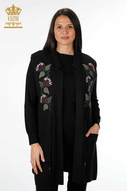 Women's Vest Black - Women's Clothing from Turkey - 16812 | KAZEE - Thumbnail