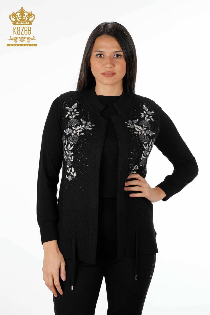 Women's Vest Black - Women's Clothing from Turkey - 16814 | Kazee