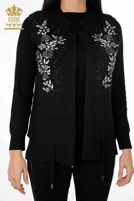 Women's Vest Black - Women's Clothing from Turkey - 16814 | Kazee - Thumbnail