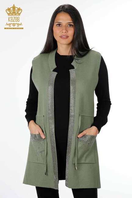 Women's Vest with Stone Pocket Khaki - 16829 | Kazee - Thumbnail