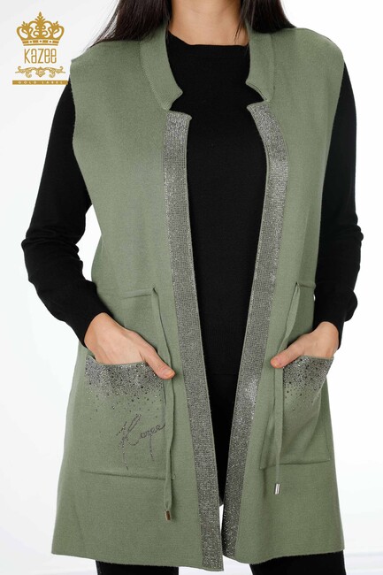 Women's Vest with Stone Pocket Khaki - 16829 | Kazee - Thumbnail