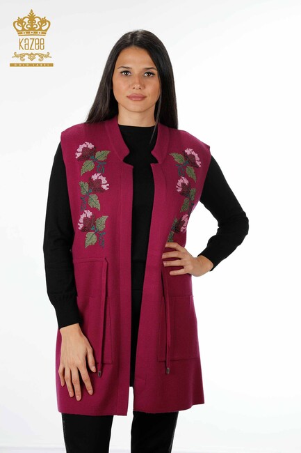 Women's Vest Eflatun - Women's Clothing from Turkey - 16812 | KAZEE - Thumbnail