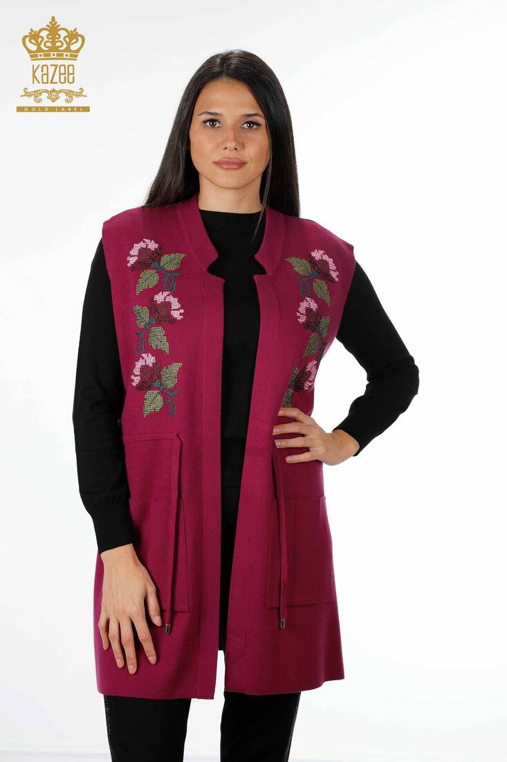 Women's Vest Eflatun - Women's Clothing from Turkey - 16812 | KAZEE