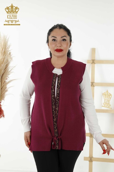 Women's Vest Tiger Pattern Magenta - 30311 | KAZEE - Thumbnail