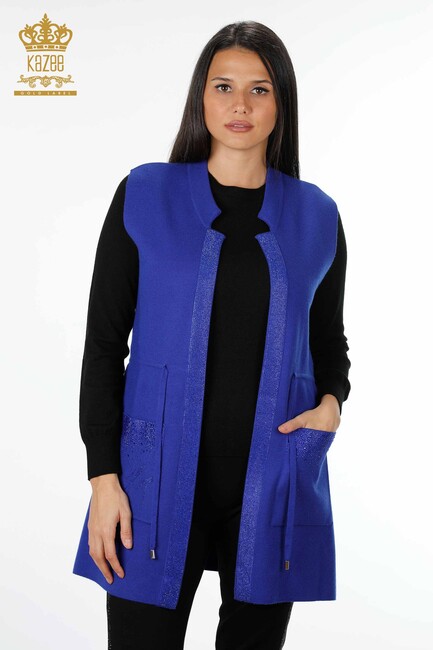 Women's Vest with Stone Pocket Sax - 16829 | Kazee - Thumbnail