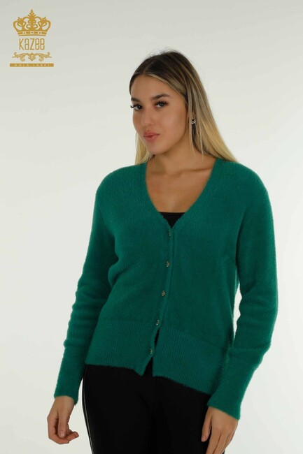 Women's Cardigan Button Detail Green - 30447 | KAZEE - Thumbnail