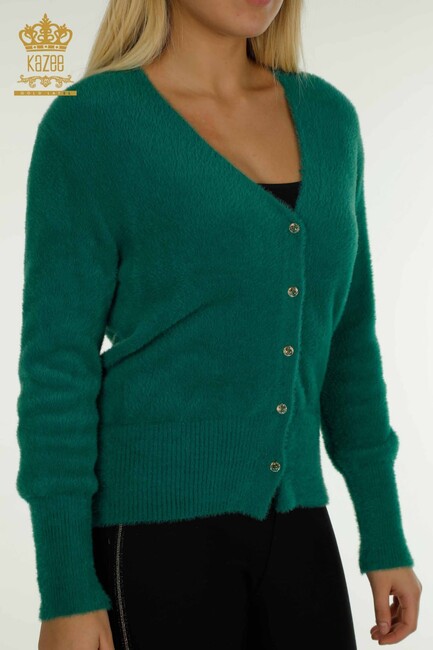 Women's Cardigan Button Detail Green - 30447 | KAZEE - Thumbnail