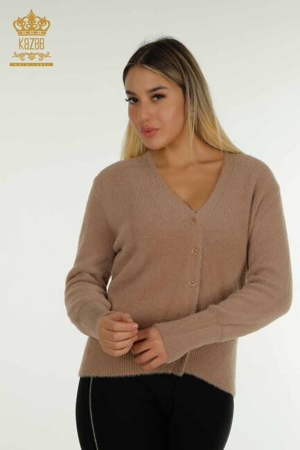 Women's Cardigan Button Detail Mink - 30447 | KAZEE - Thumbnail