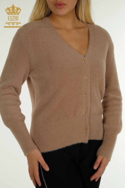 Women's Cardigan Button Detail Mink - 30447 | KAZEE - Thumbnail