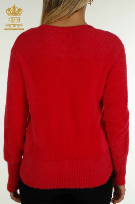 Women's Cardigan Button Detail Red - 30447 | KAZEE - Thumbnail