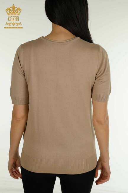 Women's Knitwear American Model Beige - 30686 | KAZEE - Thumbnail