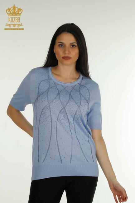 Women's Knitwear American Model Blue - 30686 | KAZEE - Thumbnail