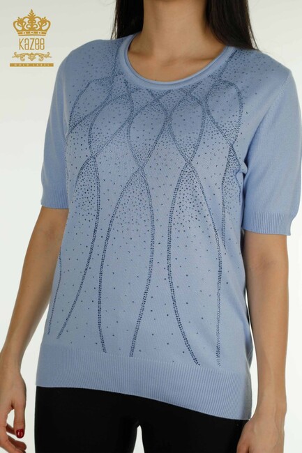 Women's Knitwear American Model Blue - 30686 | KAZEE - Thumbnail