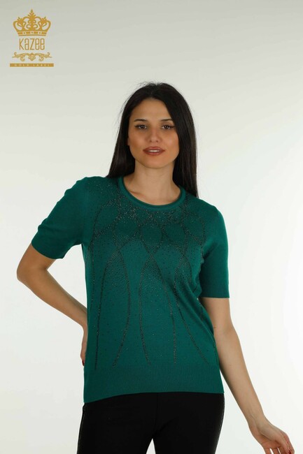 Women's Knitwear American Model Green - 30686 | KAZEE - Thumbnail