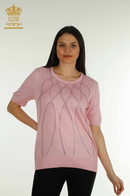 Women's Knitwear American Model Pink - 30686 | KAZEE - Thumbnail