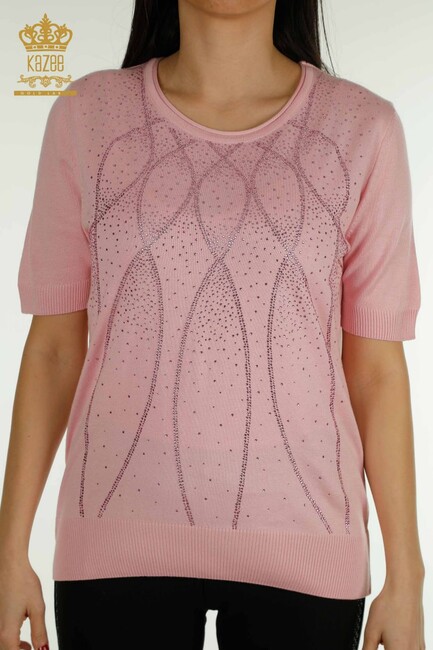 Women's Knitwear American Model Pink - 30686 | KAZEE - Thumbnail