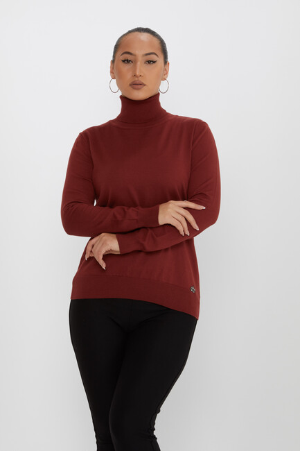 Women's Knitwear Basic Turtleneck Tile - 11122 | KAZEE - Thumbnail